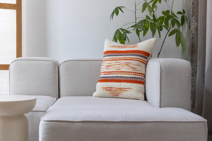 Handwoven Merino Pillow Cover – Textured