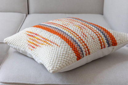 Handwoven Merino Pillow Cover – Textured