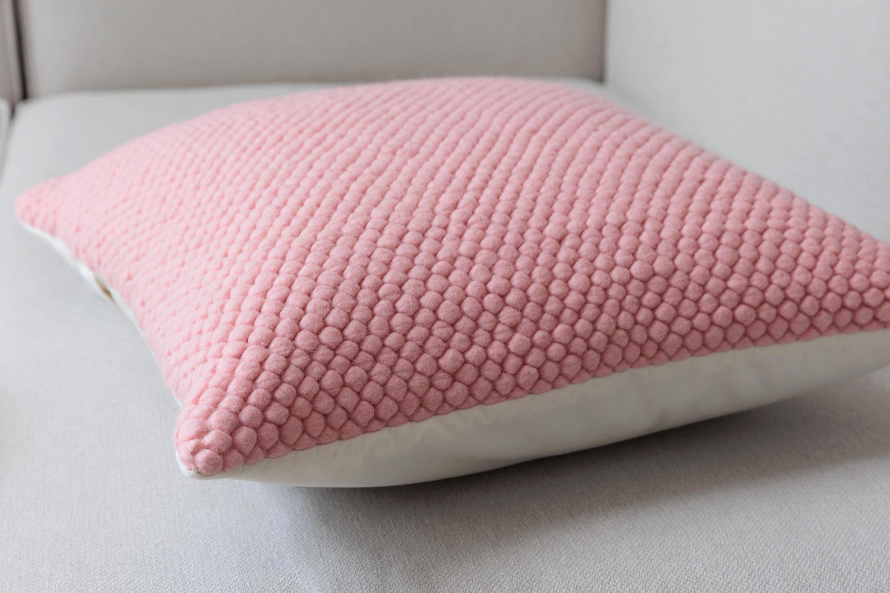 Merino Pillow Cover – Pink