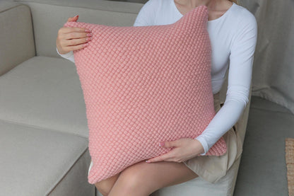 Merino Pillow Cover – Pink
