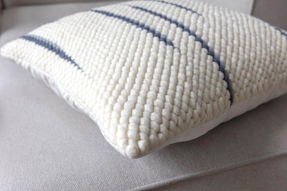 Merino Pillow Cover – Soft Blue Minimalist Accent