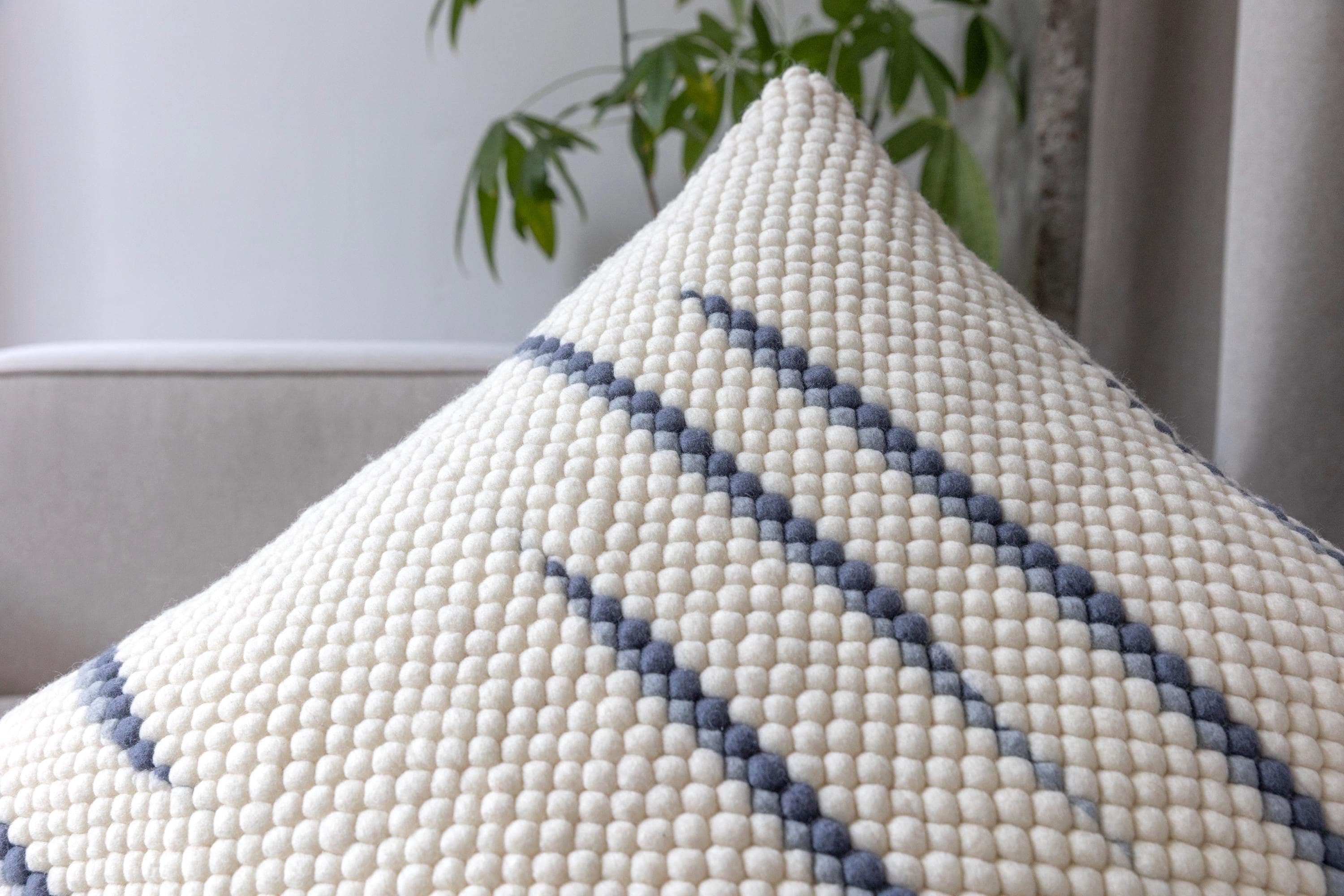 Merino Pillow Cover – Soft Blue Minimalist Accent