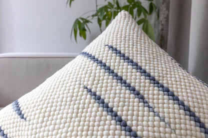 Merino Pillow Cover – Soft Blue Minimalist Accent