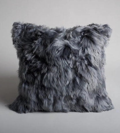 Alpaca Pillow Cover – Dark Grey