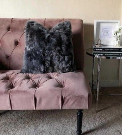 Alpaca Pillow Cover – Dark Grey