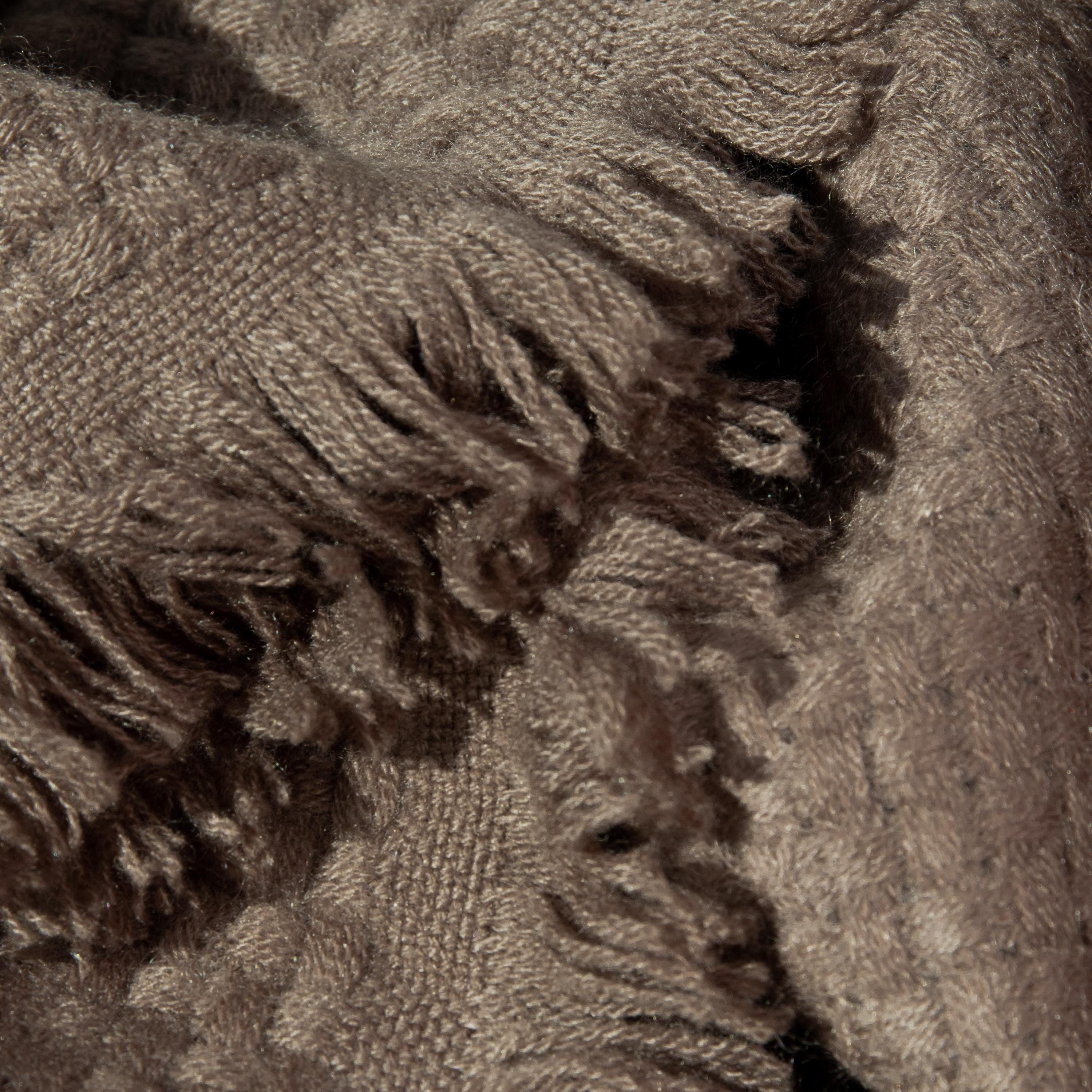 Cashmere Sofa Throw – Undyed Beige