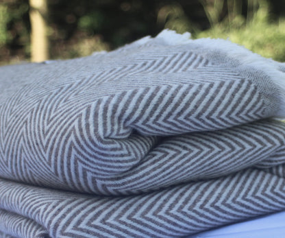 Cashmere Sofa Throw – Gray