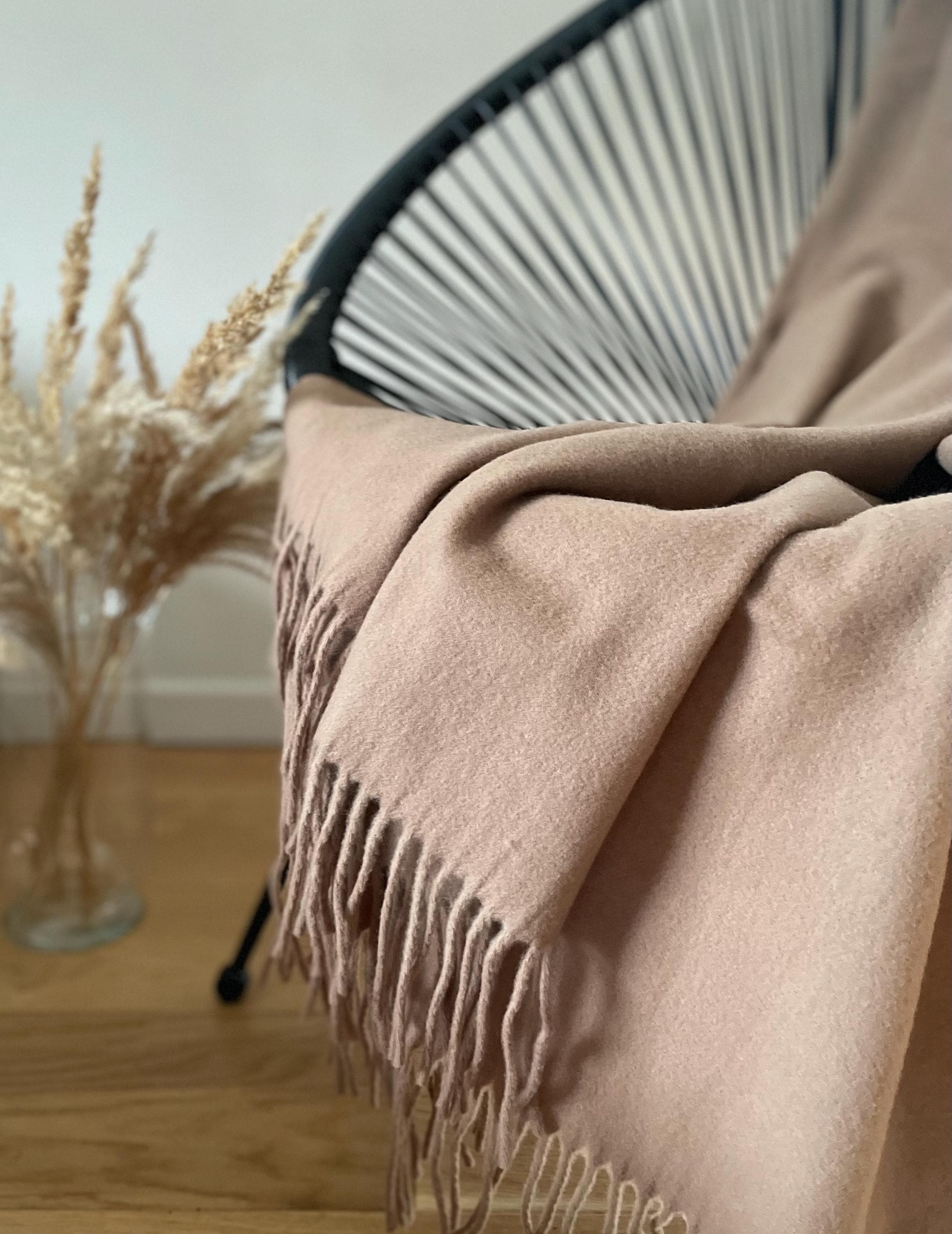 Merino Wool Sofa Throw – Luxurious Soft