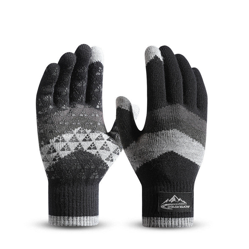 Knitted Gloves For Men And Women For Outdoor Riding - Alpaca House