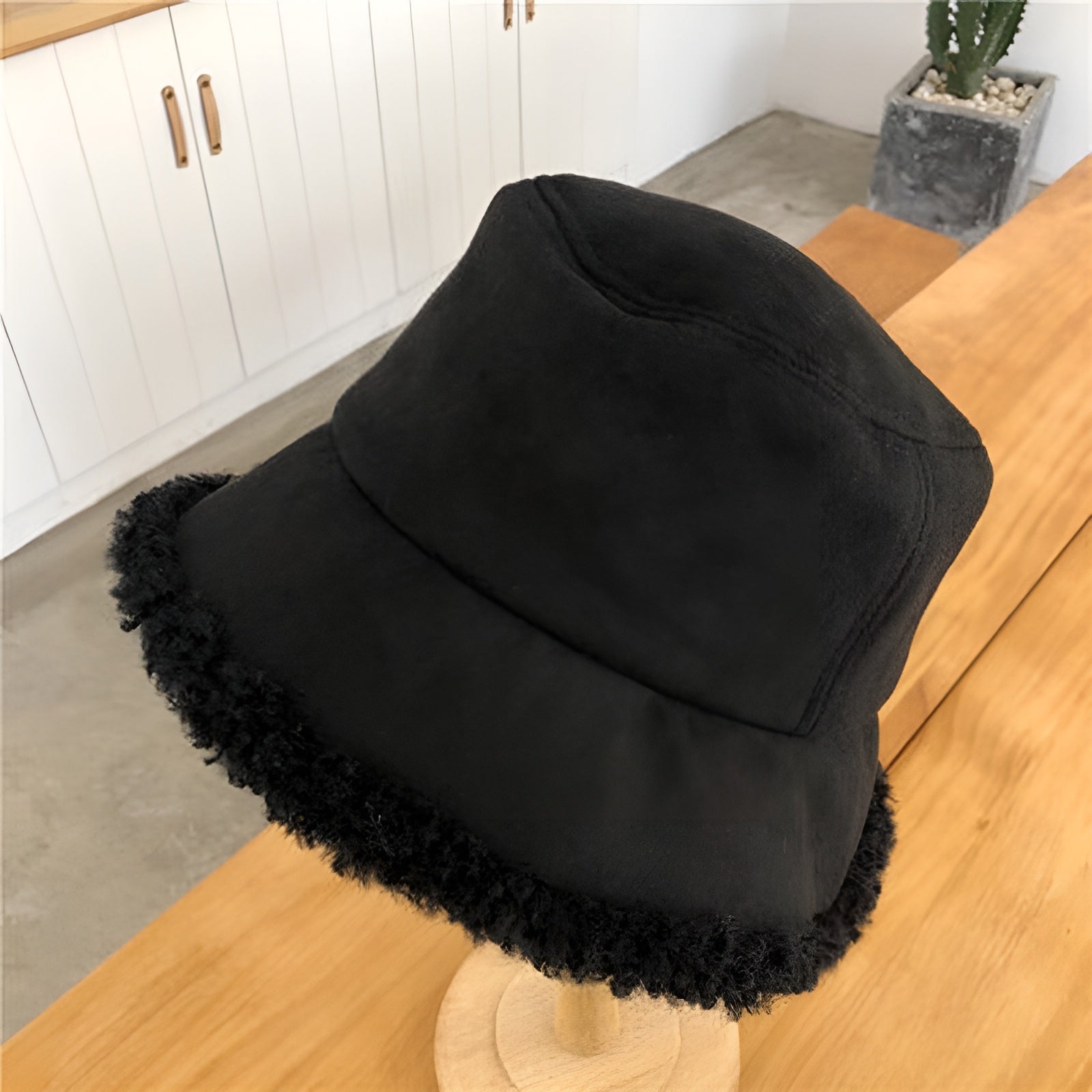 Lamb Wool Cashmere Fisherman Hat Plush Warmth with Modern Minimalist Style - Alpaca House