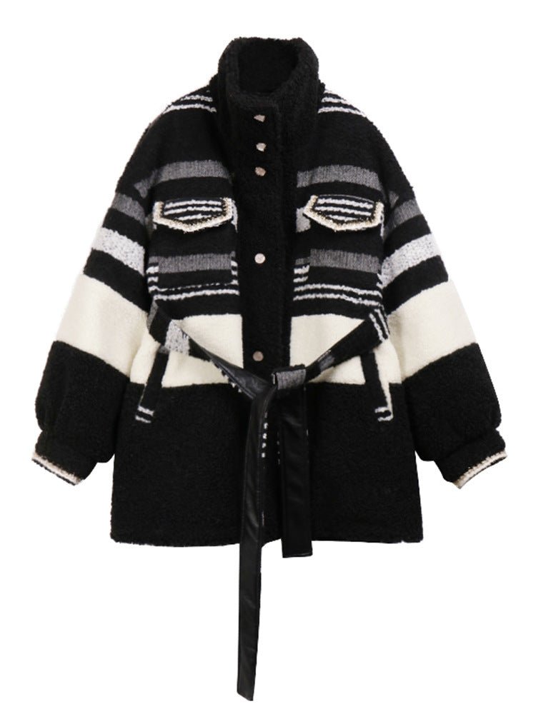 Lamb Wool Padded Jacket Coat Style Female Cotton - Alpaca House
