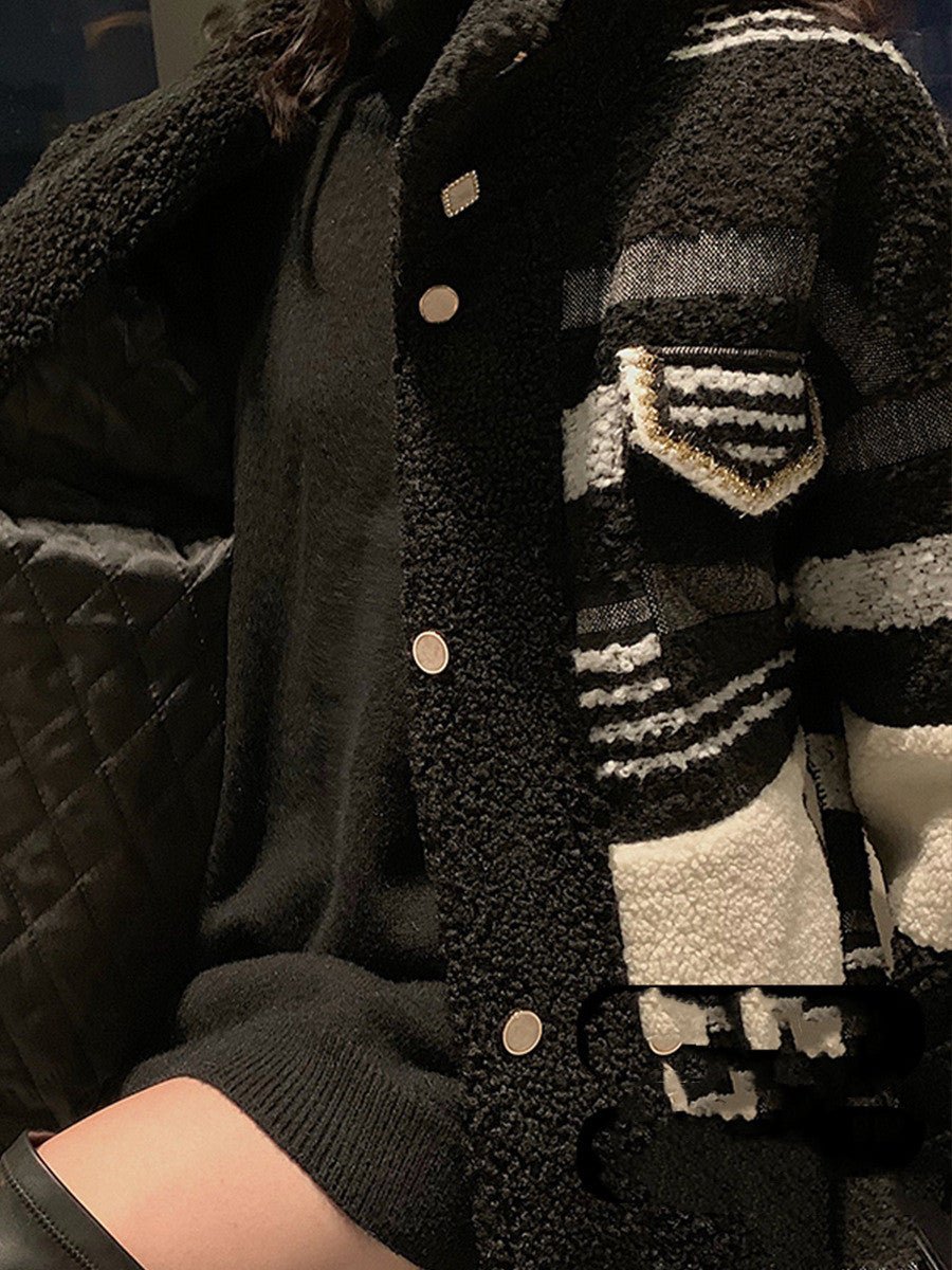 Lamb Wool Padded Jacket Coat Style Female Cotton - Alpaca House