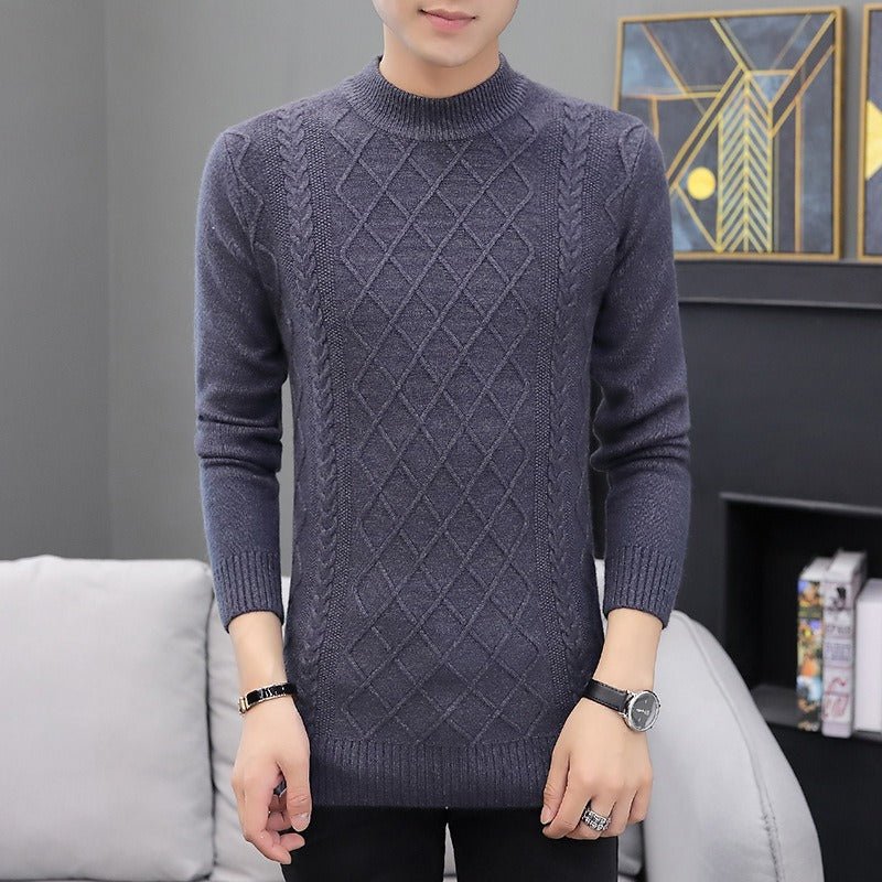 Men's Cashmere Padded Sweater Lightweight Warmth with Refined Everyday Style - Alpaca House