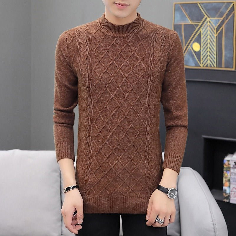 Men's Cashmere Padded Sweater Lightweight Warmth with Refined Everyday Style - Alpaca House