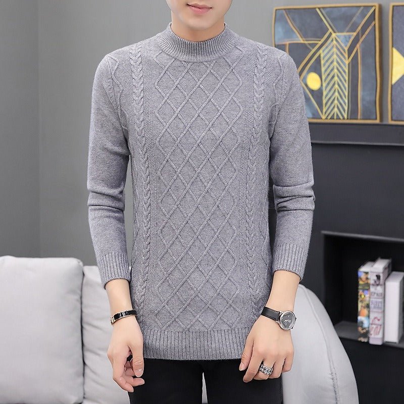 Men's Cashmere Padded Sweater Lightweight Warmth with Refined Everyday Style - Alpaca House