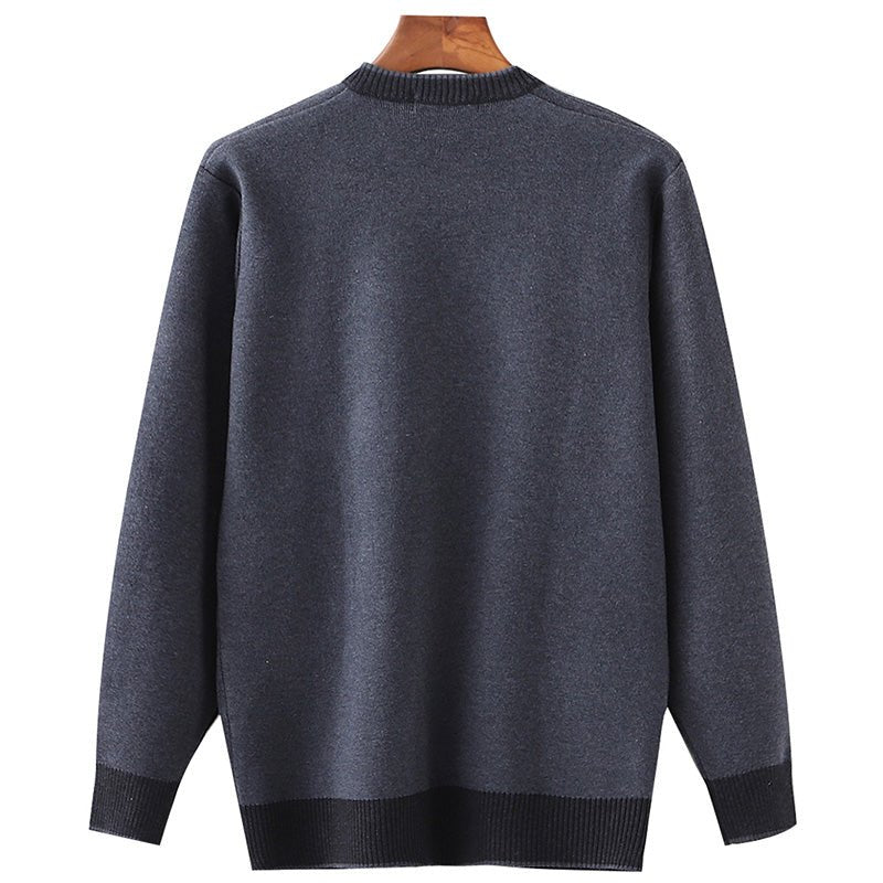 Middle - aged And Elderly Male Father's Wool Cardigan Sweater - Alpaca House