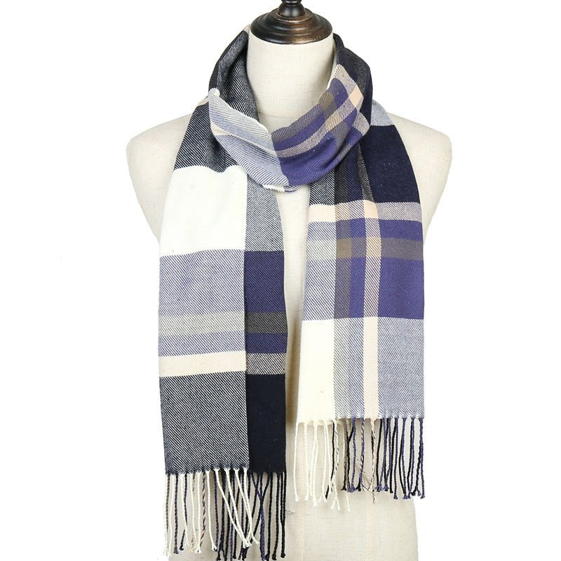New plaid striped scarf - Alpaca House