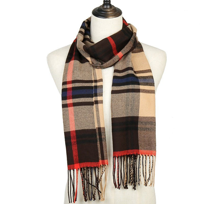 New plaid striped scarf - Alpaca House