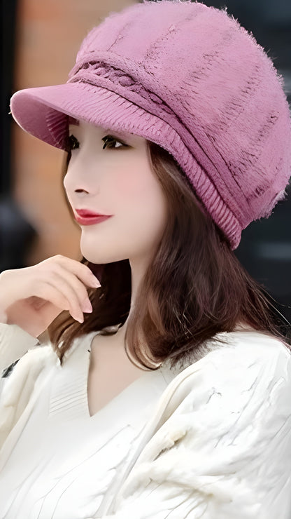 Rabbit Wool Knit Hat Feather - Soft Luxury & Gentle Warmth - Alpaca House