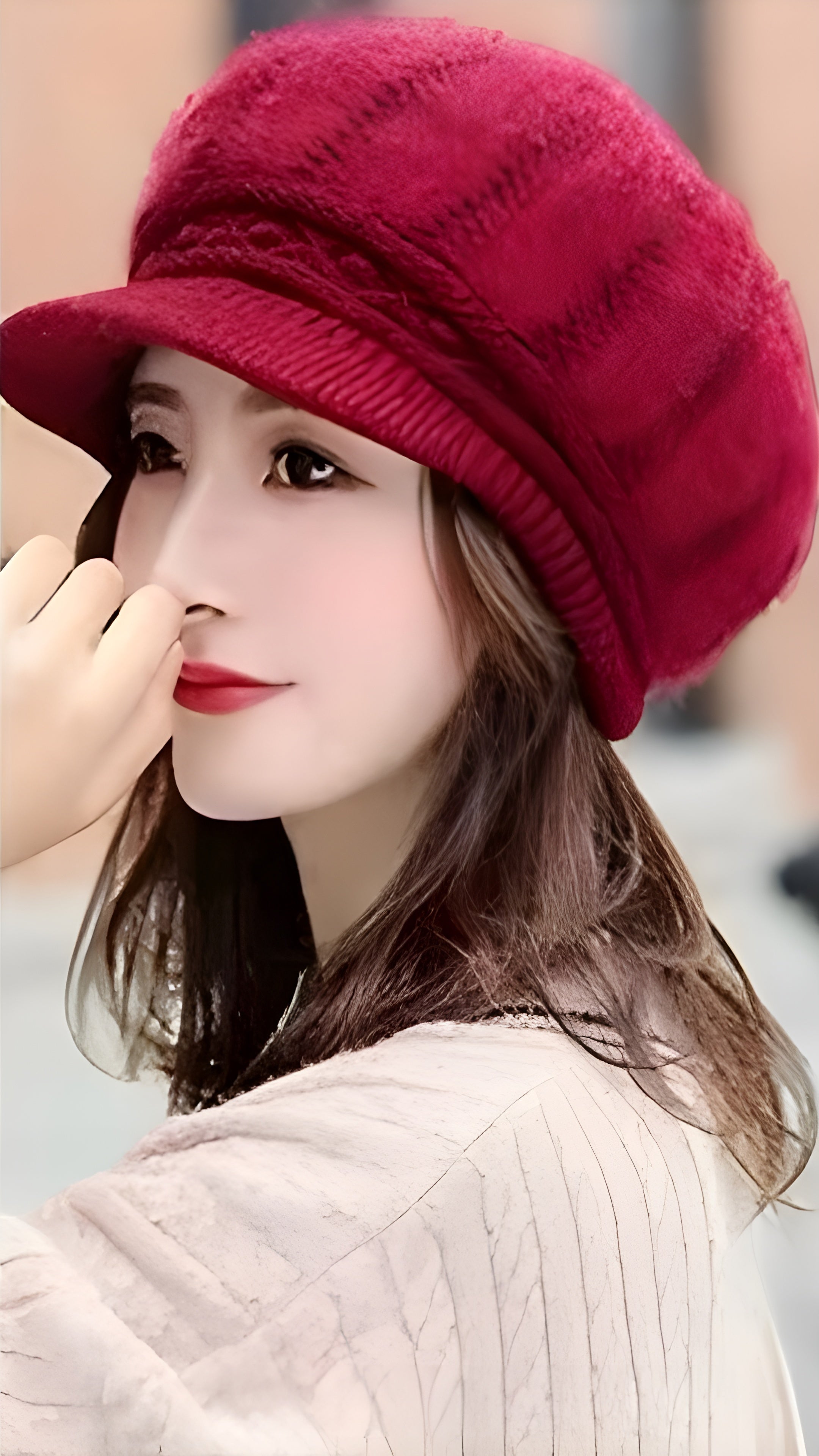 Rabbit Wool Knit Hat Feather - Soft Luxury & Gentle Warmth - Alpaca House