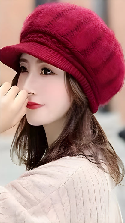 Rabbit Wool Knit Hat Feather - Soft Luxury & Gentle Warmth - Alpaca House