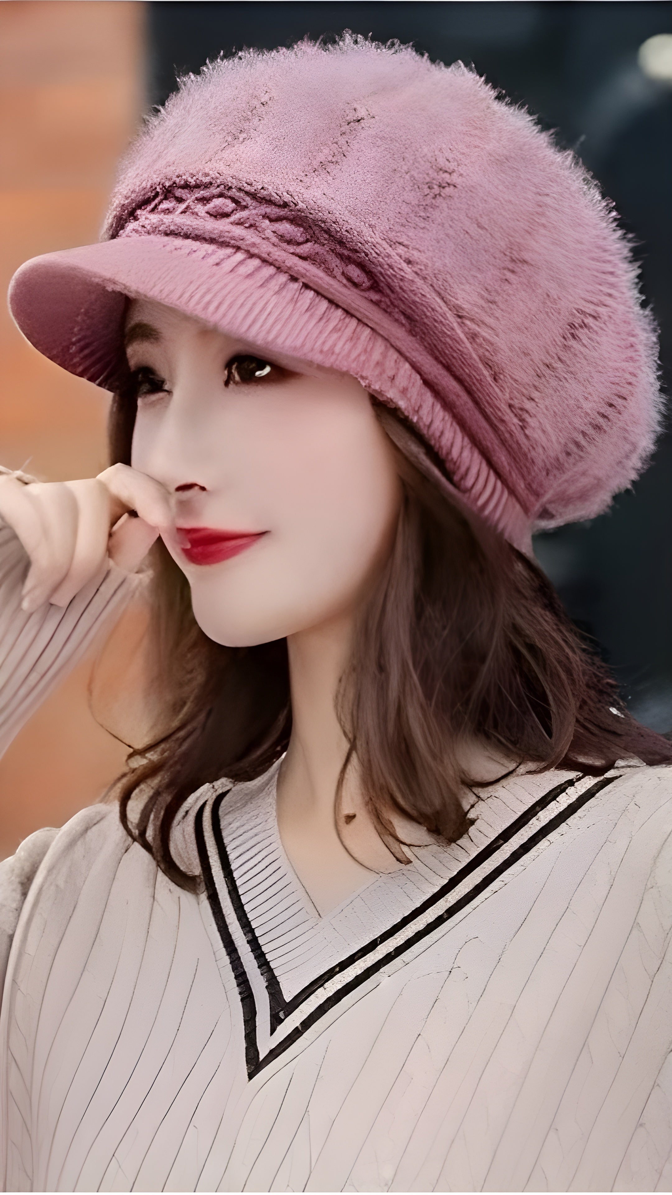 Rabbit Wool Knit Hat Feather - Soft Luxury & Gentle Warmth - Alpaca House