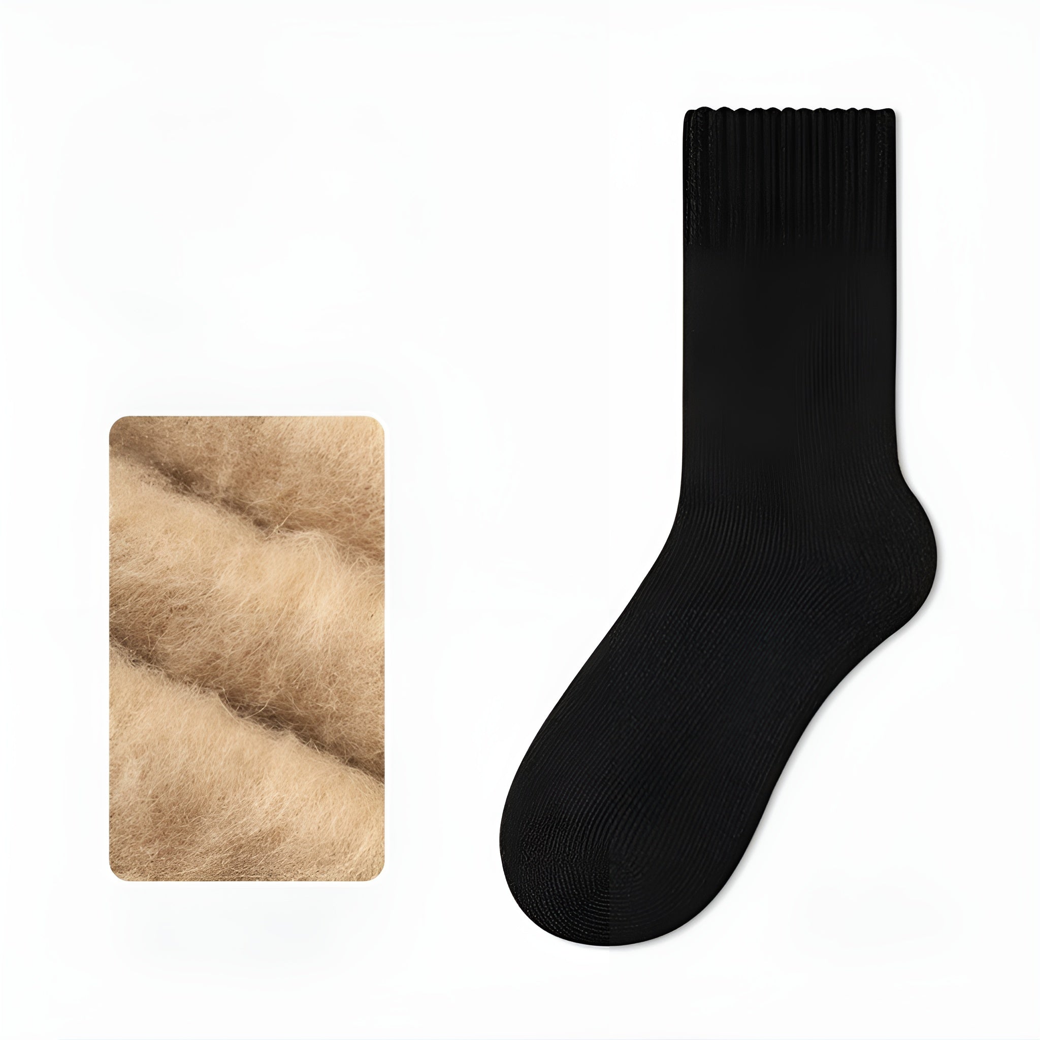 Thick Cashmere Men’s Socks Fleece - Lined Warmth with All - Day Comfort - Alpaca House