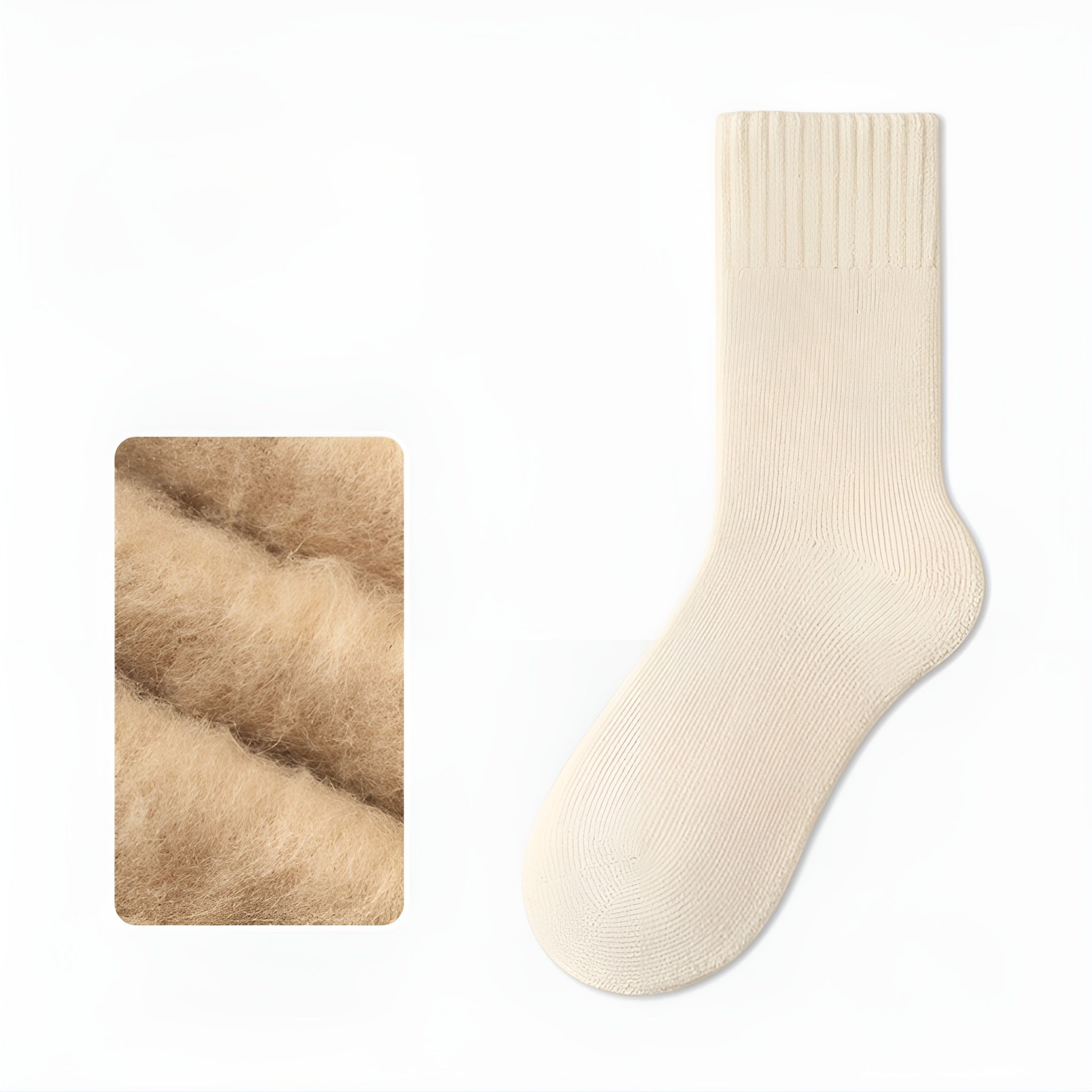 Thick Cashmere Men’s Socks Fleece - Lined Warmth with All - Day Comfort - Alpaca House