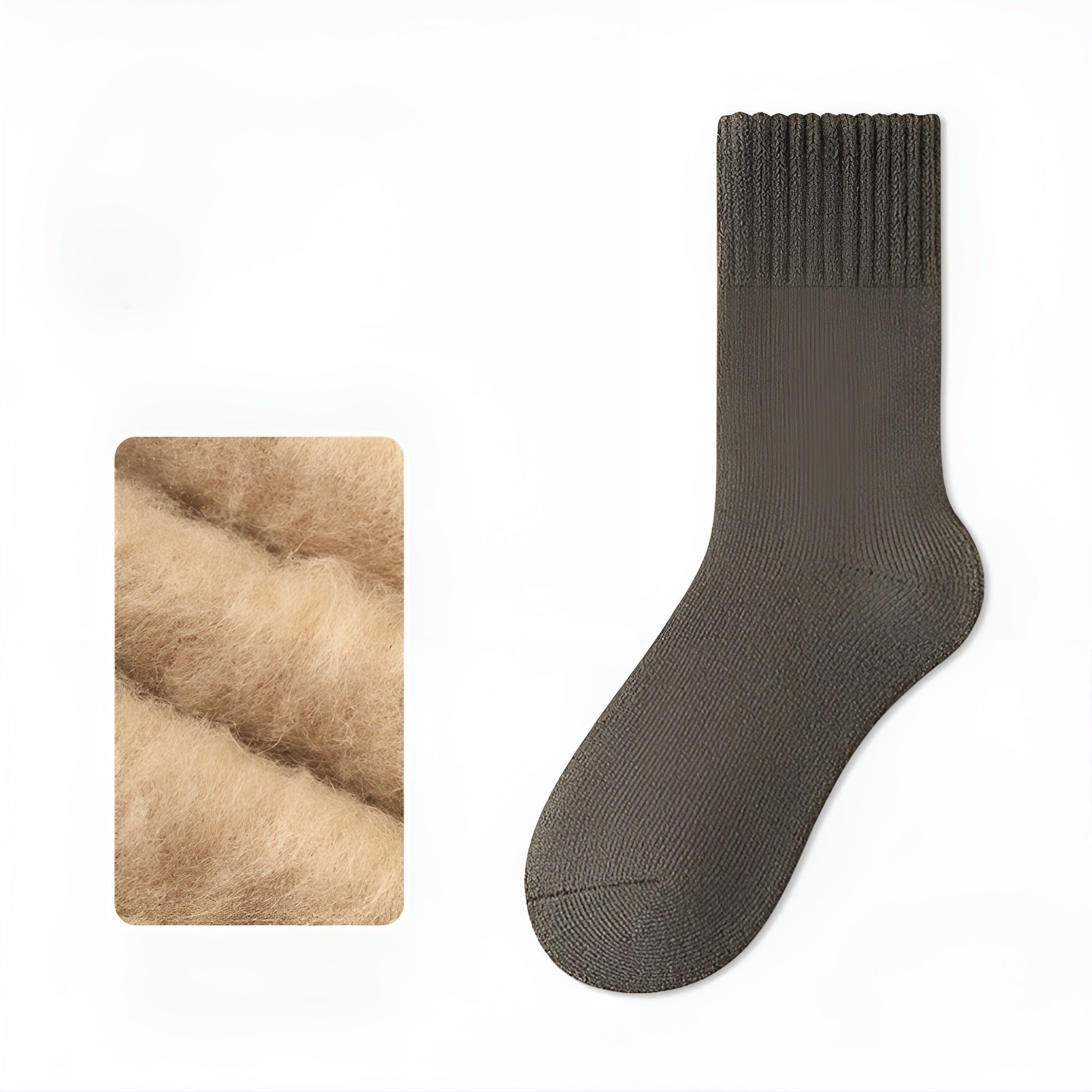 Thick Cashmere Men’s Socks Fleece - Lined Warmth with All - Day Comfort - Alpaca House