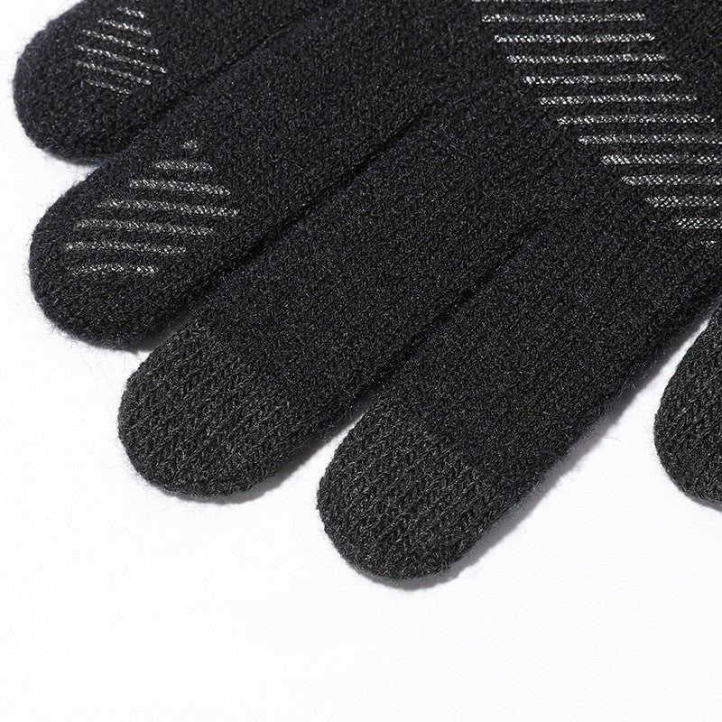 Thickened Arctic Fleece Knitted Wool Gloves - Alpaca House