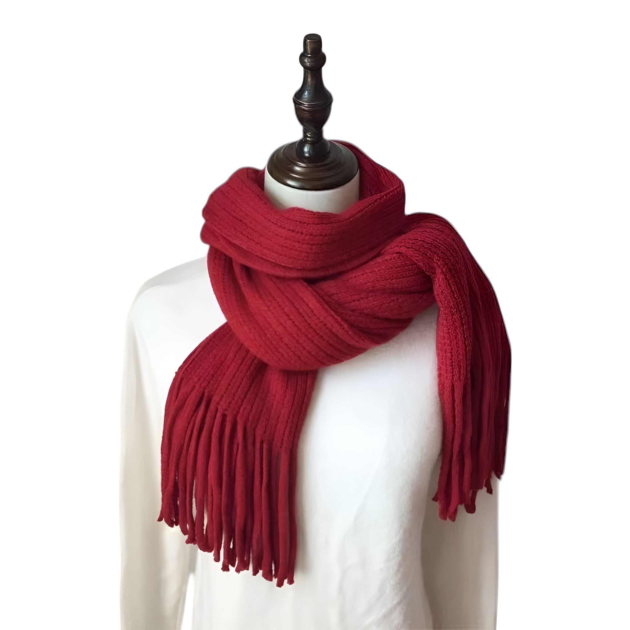 Thickened Wool Knitted Scarf Warm, Versatile Design for Couples or Solo Style - Alpaca House