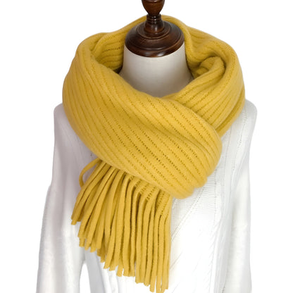 Thickened Wool Knitted Scarf Warm, Versatile Design for Couples or Solo Style - Alpaca House