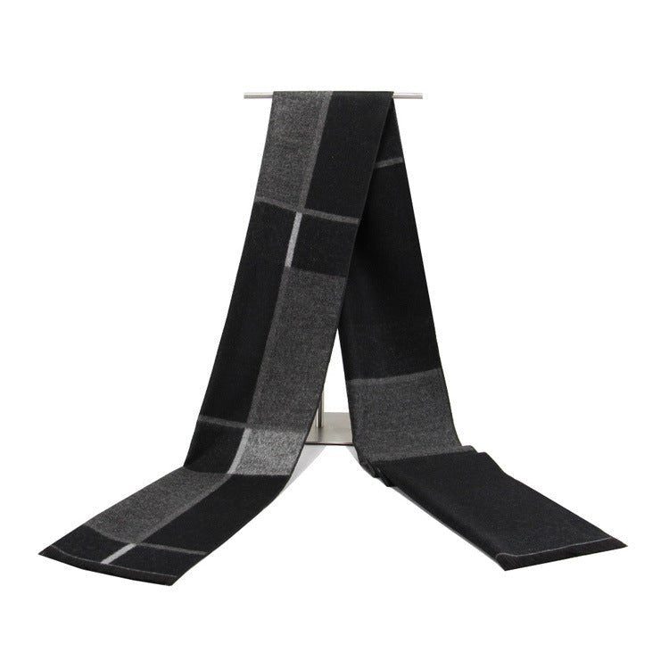 Winter Warm Men's Scarf Middle - aged And Elderly Brushed Scarf - Alpaca House