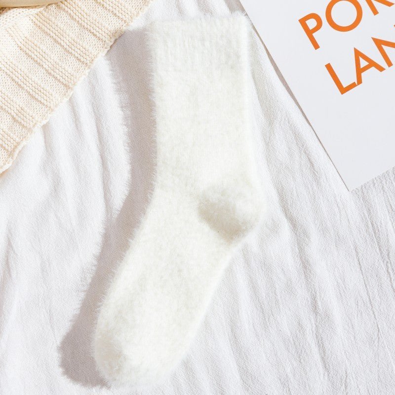 Women Plush Home Sleeping Socks - Alpaca House