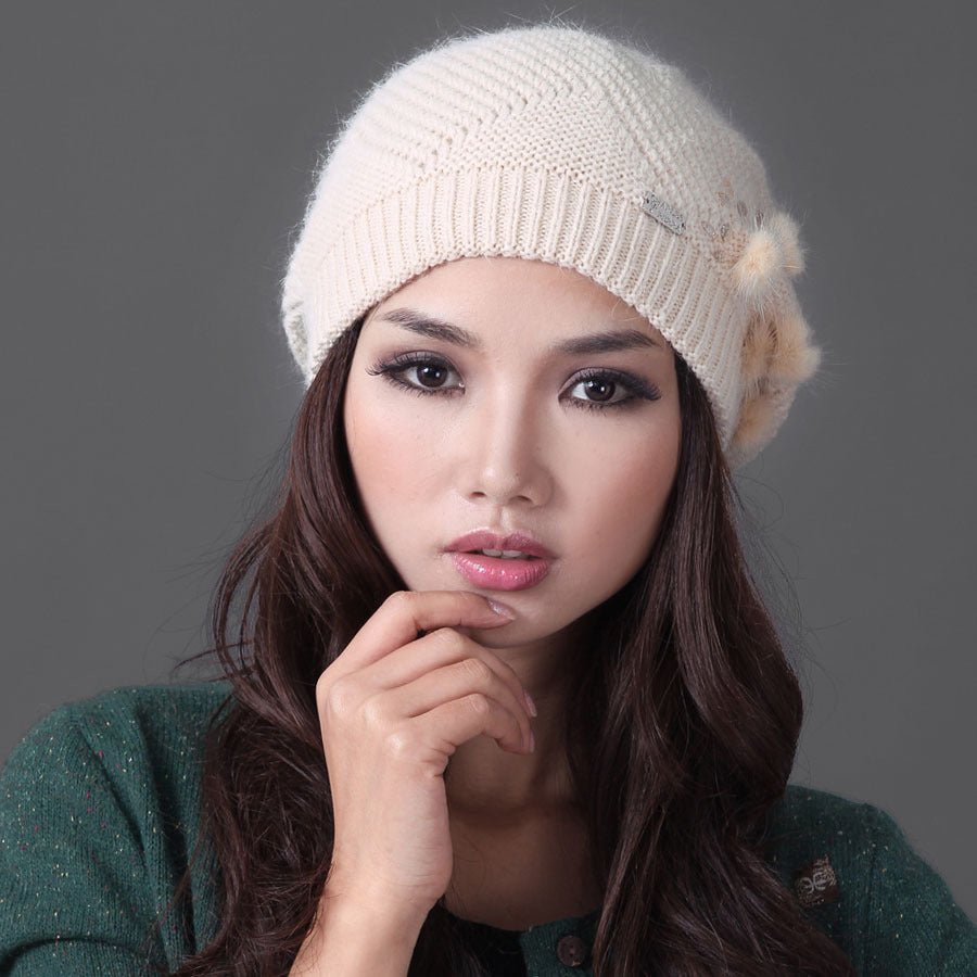 Women's All - match Warm Knitted Beanie - Alpaca House