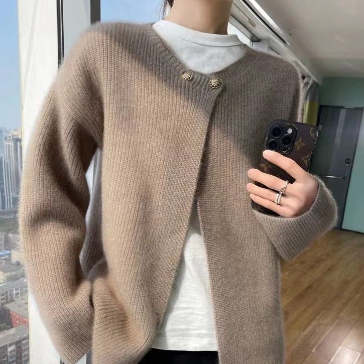 Women’s All - Match Wool Knit Cardigan Coat - Alpaca House