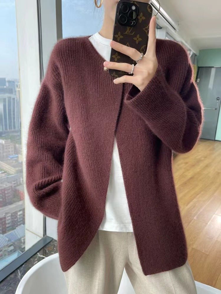 Women’s All - Match Wool Knit Cardigan Coat - Alpaca House