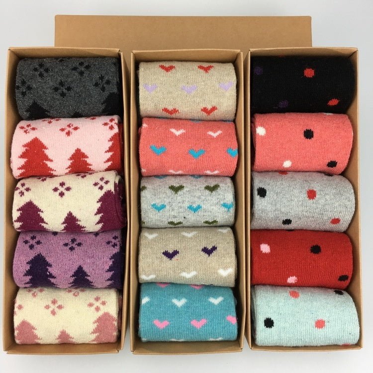 Women's Fashionable Warm Wool Extra Thick Socks - Alpaca House