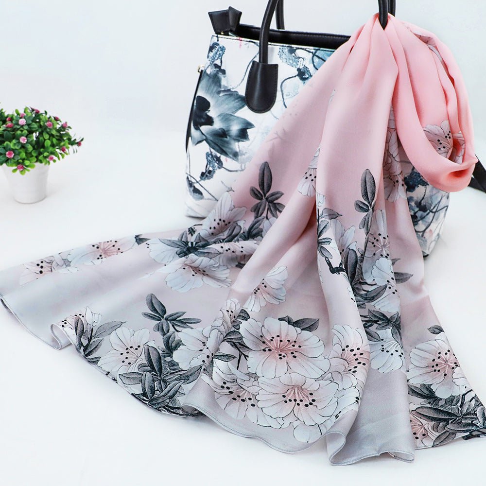 Women's Silk Scarf Shawl Sunscreen Scarf - Alpaca House