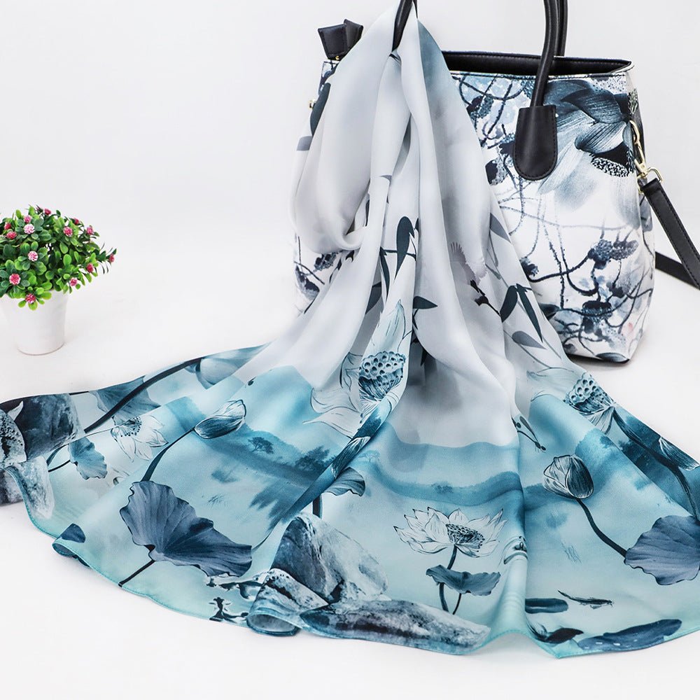 Women's Silk Scarf Shawl Sunscreen Scarf - Alpaca House