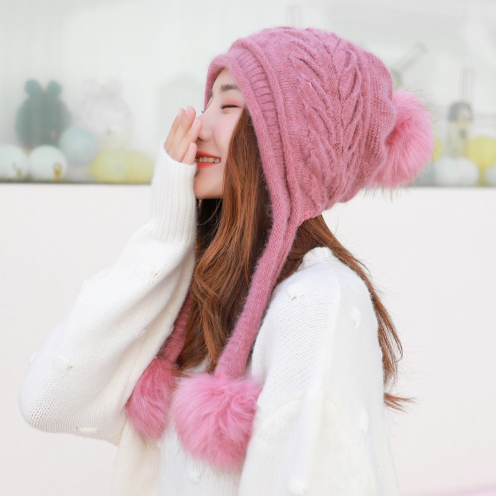 Women's Solid Color Knitted Beanie - Alpaca House