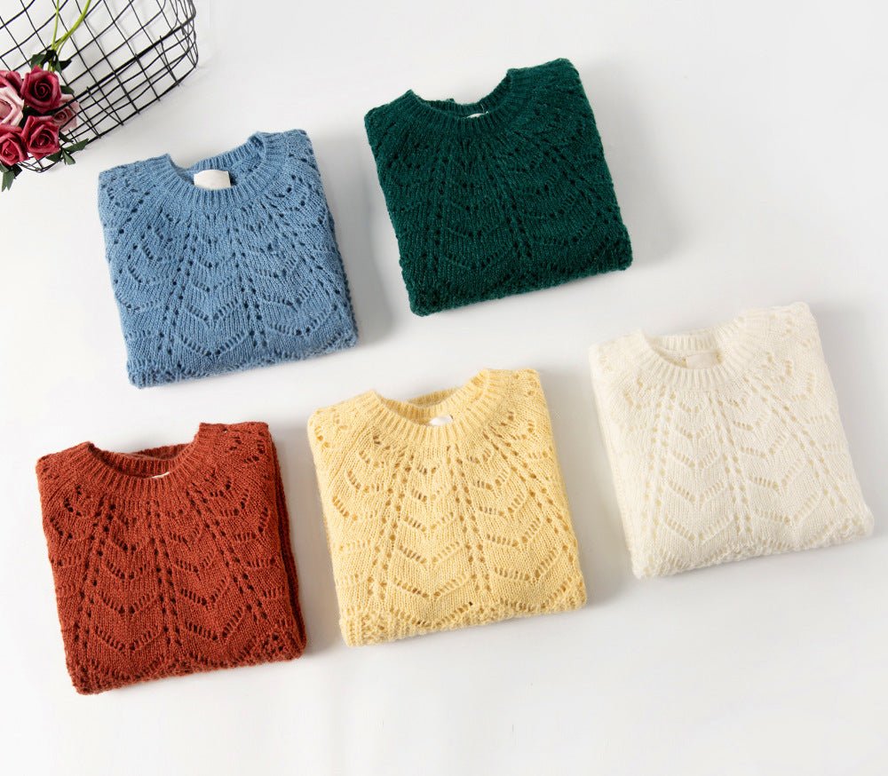 Women’s Solid Color Wool Sweater - Alpaca House