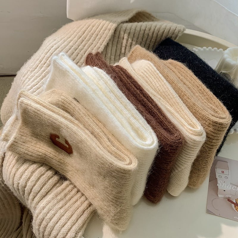Women's Thick Warm Wool Medium Tube Socks - Alpaca House