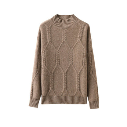 Women's Thickened Turtleneck Wool Bottoming Sweater - Alpaca House