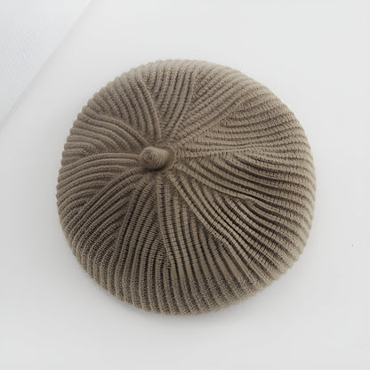 Wool Knit Beanie Refined Warmth in Timeless Solid Hue - Alpaca House