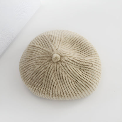 Wool Knit Beanie Refined Warmth in Timeless Solid Hue - Alpaca House