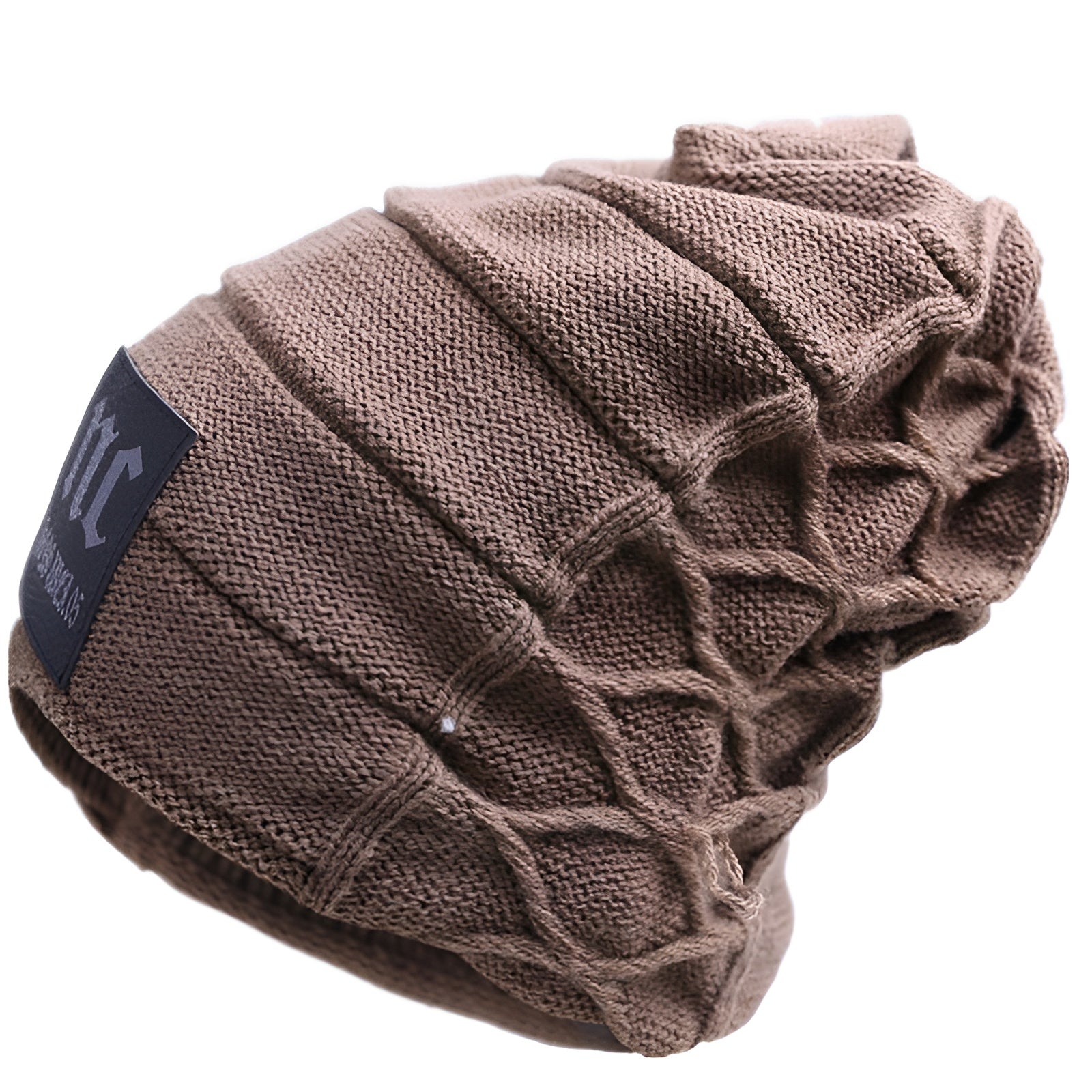 Wool Knit Fleece - Lined Cap Premium Warmth for Men - Alpaca House