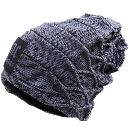 Wool Knit Fleece - Lined Cap Premium Warmth for Men - Alpaca House