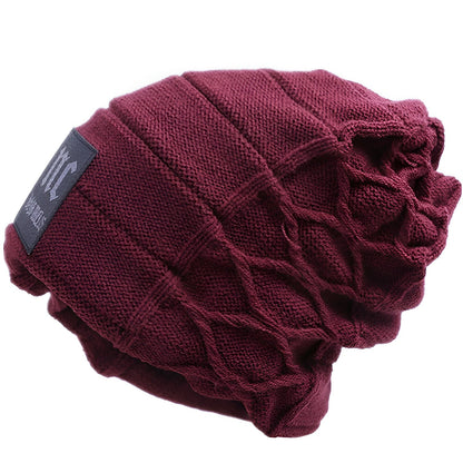 Wool Knit Fleece - Lined Cap Premium Warmth for Men - Alpaca House