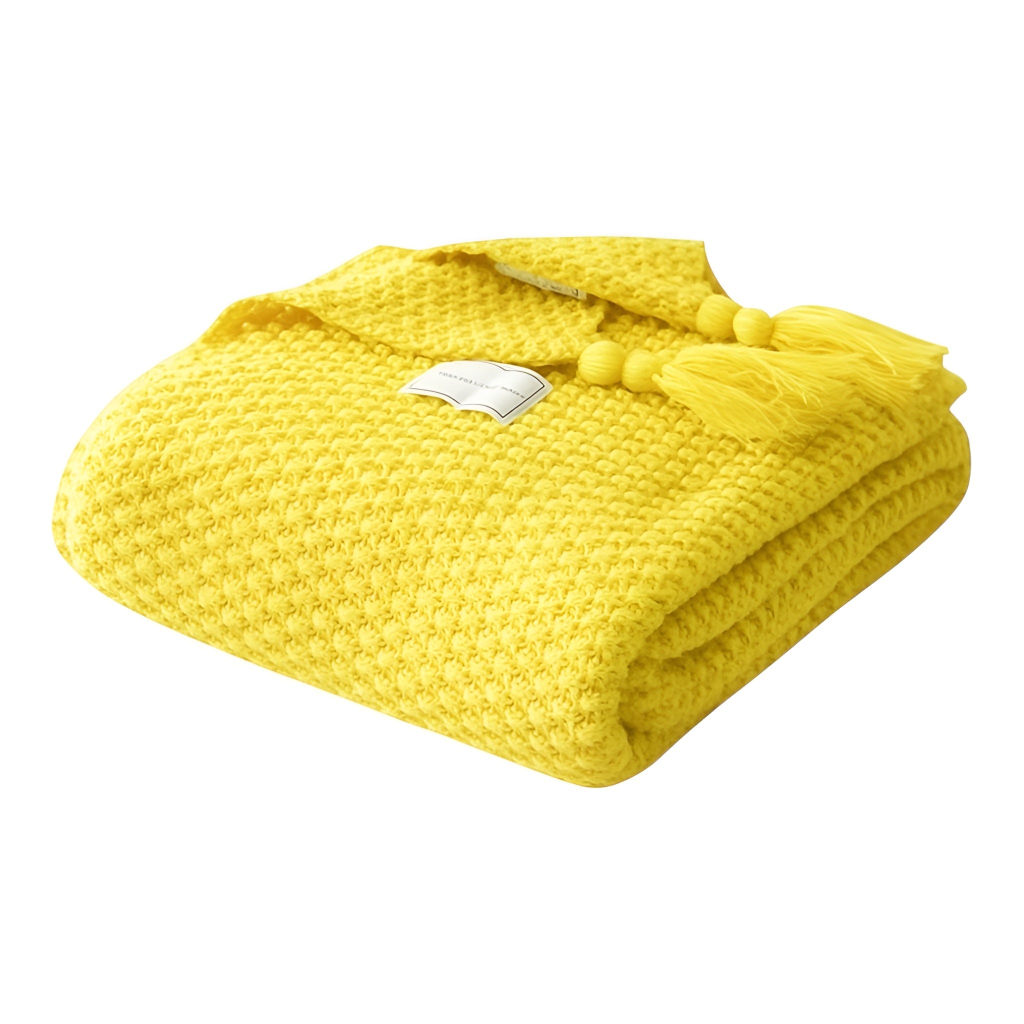 Wool Knitted Blanket Soft Fringed Elegance for Cozy Warmth - Alpaca House